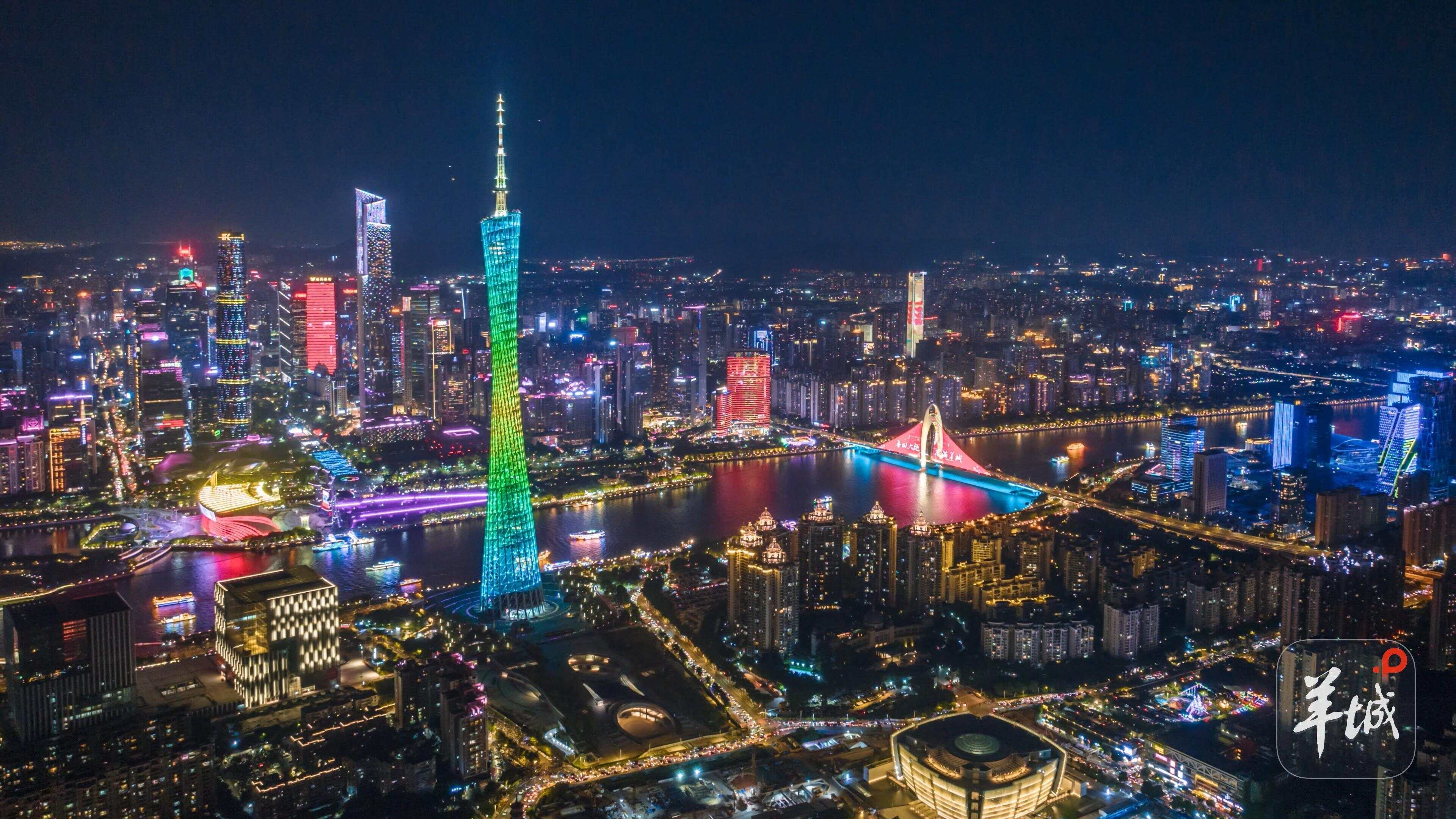 2025年“羊城八景”：塔映花城-第1张图片