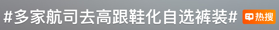 多航司去高跟鞋化、自选裤装！网友：支持乘务员不再“服美役”-第2张图片