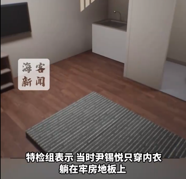 尹锡悦拒捕细节曝光：只穿内衣躺牢房地板上-第2张图片