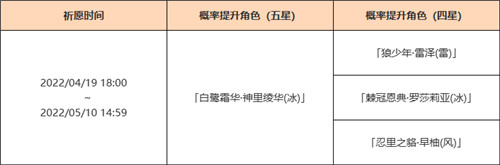 神里绫华(冰)概率UP！-第2张图片