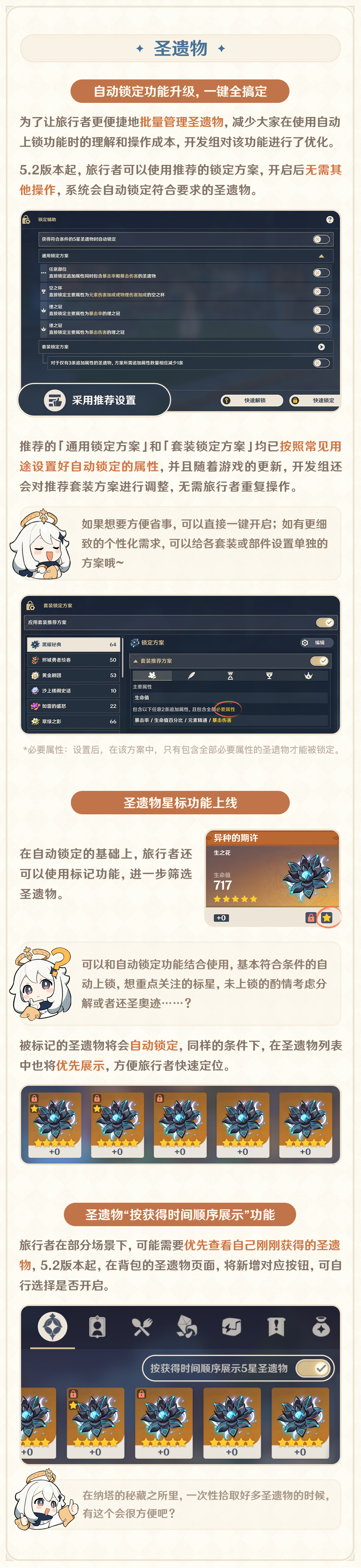 圣遗物自动锁定功能升级,部分元素反应伤害上调――24.11.06开发组座谈会-第3张图片 圣遗物自动锁定功能升级,部分元素反应伤害上调――24.11.06开发组座谈会-第3张图片