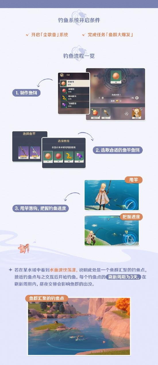 原神2.1版本更新速递：「钓鱼」玩法说明-第2张图片