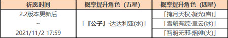 「暂别冬都」祈愿:「『公子』・达达利亚(水)」概率UP!-第2张图片 「暂别冬都」祈愿:「『公子』・达达利亚(水)」概率UP!-第2张图片