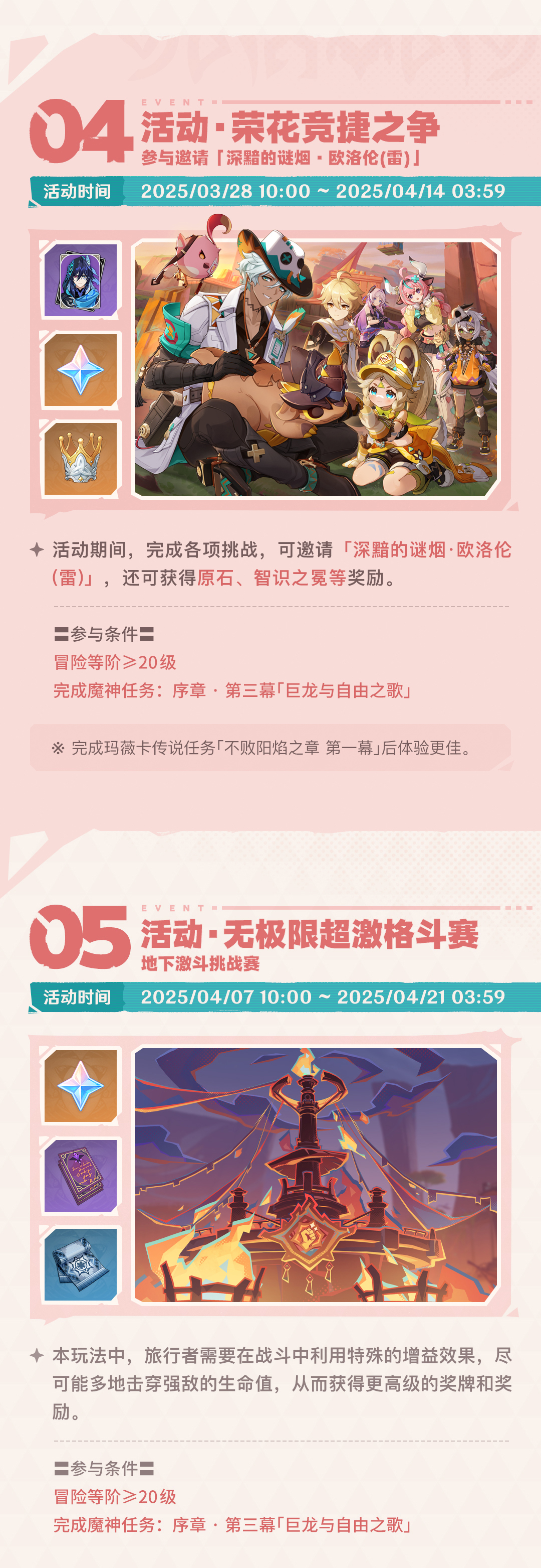 「众火溯还之日」5.5版本活动速递第一期-第4张图片 「众火溯还之日」5.5版本活动速递第一期-第4张图片