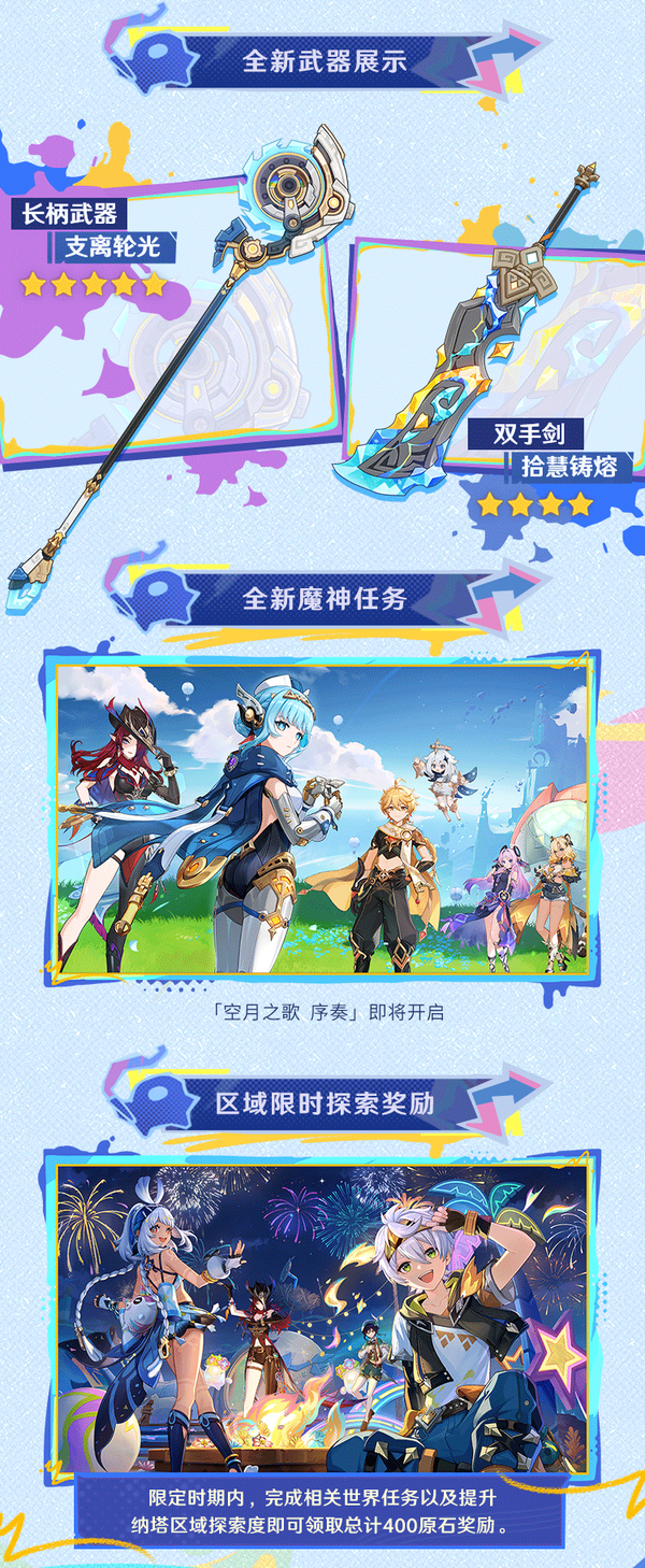 5.8版本「绘夏！烈日？度假村！」前瞻特别节目回顾长图-第5张图片