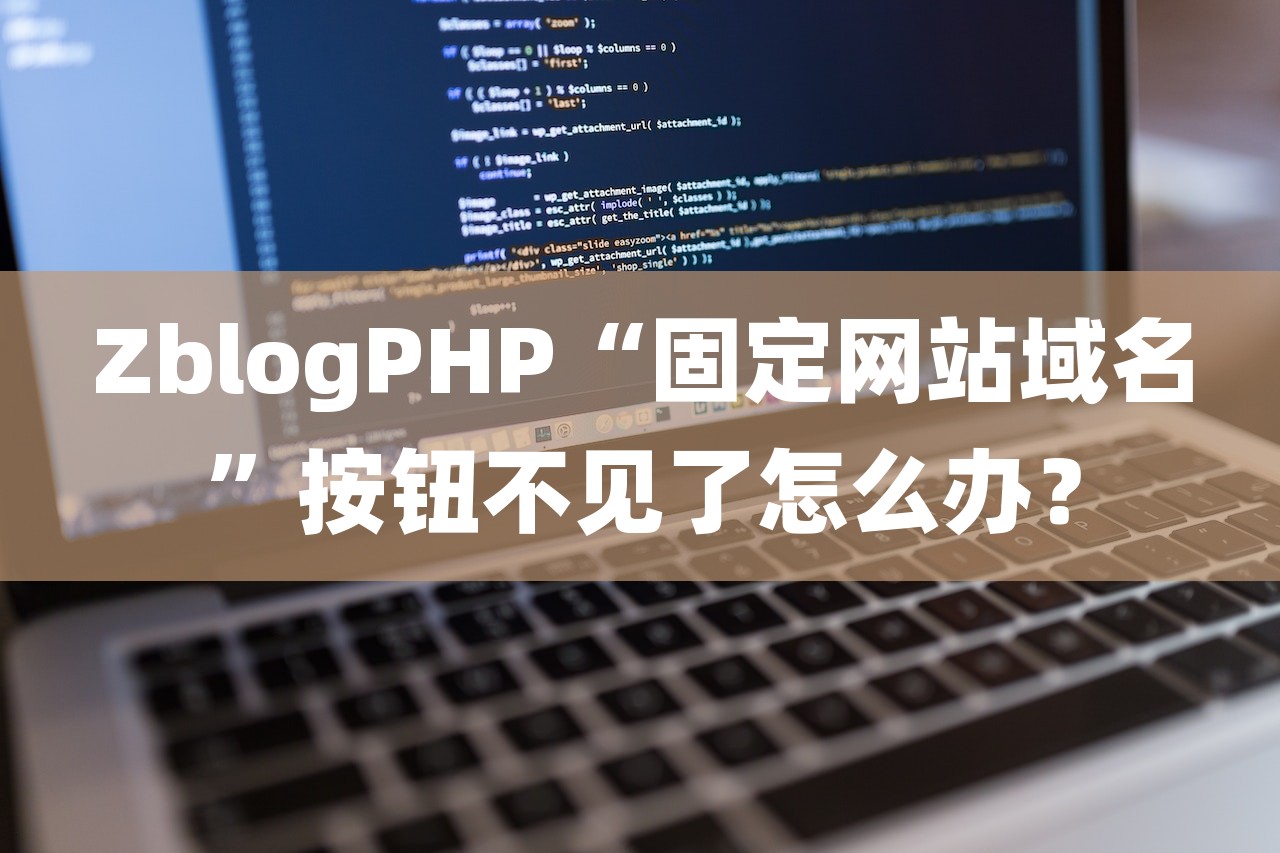 ZblogPHP“固定网站域名”按钮不见了怎么办？-第1张图片
