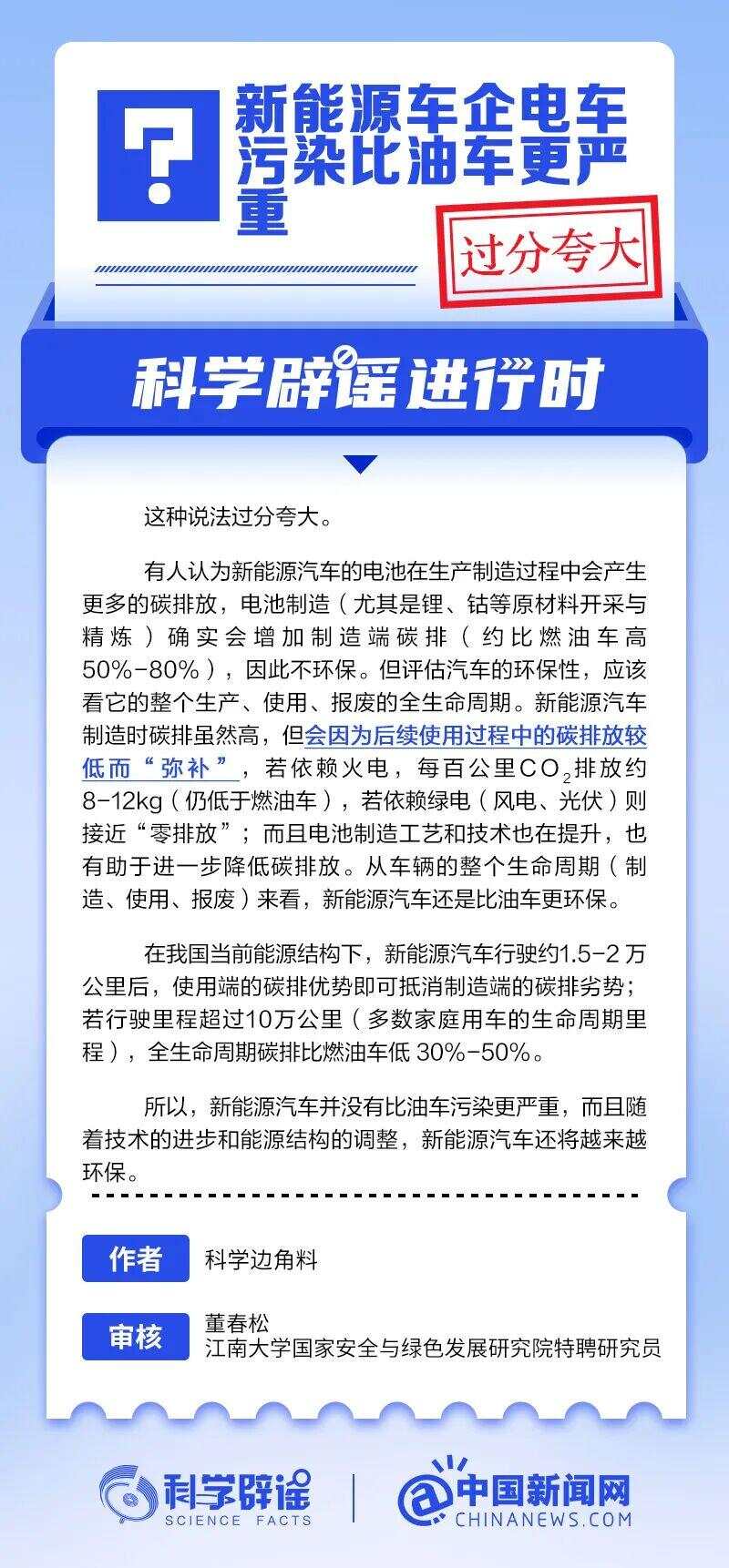 新能源车企电车造染比油车更产重？-第1张图片